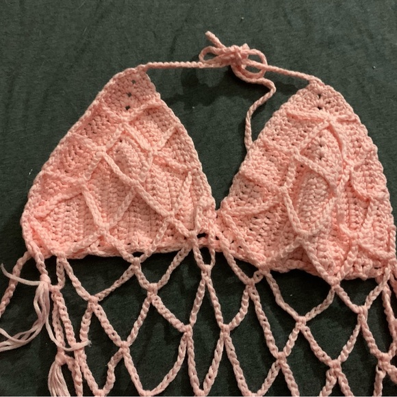 Crochet bikini light pink size Medium - Picture 8 of 8